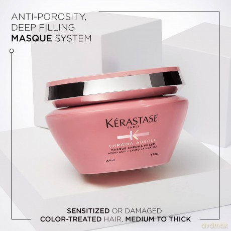 Intensively nourishing mask for colored hair Chroma Absolu Chroma Filler Mask - Volume: 200 ml