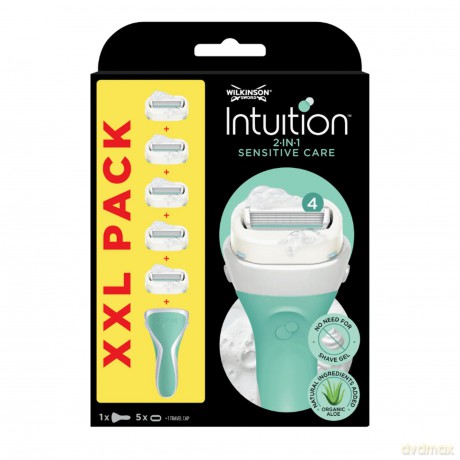 Intuition 2in1 Sensitive Care WomenÂ´s Shaver + 5 Heads