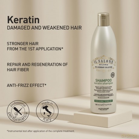 Keratin Shampoo for weak and damaged hair Keratin Shampoo - Volume: 500 ml
