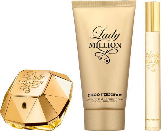 Lady Million - woda perfumowana 50 ml + tlov mlko 75 ml + woda perfumowana 10 ml