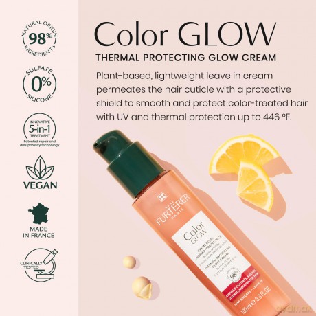 Leave-in care for colored and highlighted hair Color Glow Thermal Protecting Glow Cream 100 ml