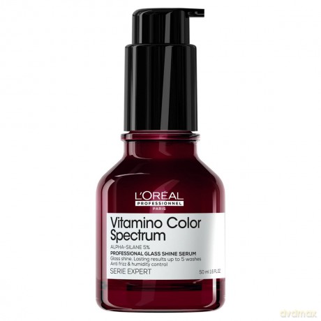 Leave-in serum for colored hair Vitamino Color Spectrum Professional Glass Shine Serum - Volume: 50 ml