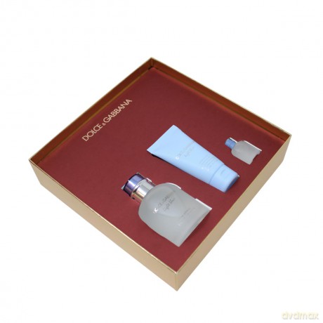 Light Blue Pour Homme - woda toaletowa 75 ml + sprchov gel 50 ml + woda toaletowa 4,5 ml