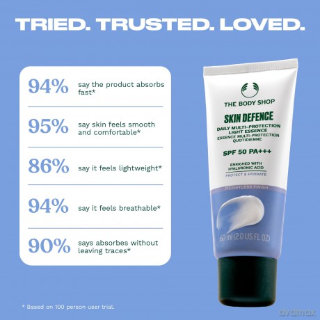 Light moisturizing face cream SPF 50 Skin Defence Multi-Protection Light Essence 60 ml