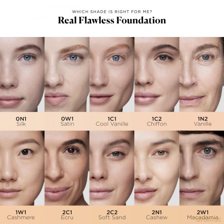 Liquid make-up Real Flawless Foundation 30 ml - Shade: 0N1 Silk