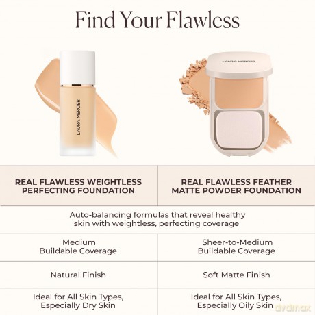 Liquid make-up Real Flawless Foundation 30 ml - Shade: 1C2 Chiffon