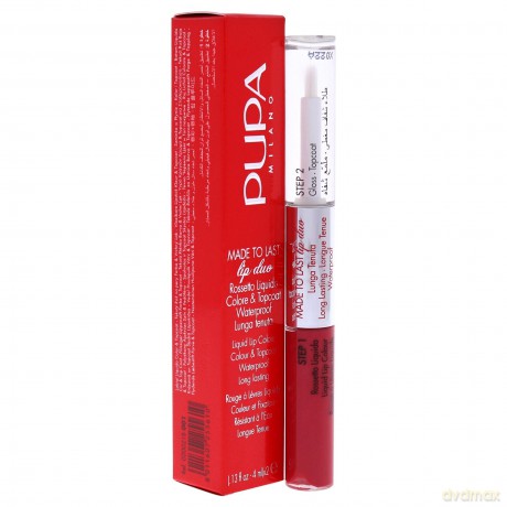 Long-lasting liquid lipstick Made To Last Lip Duo Liquid Lip Colour 2 x 4 ml - Shade: 001 Hot Coral