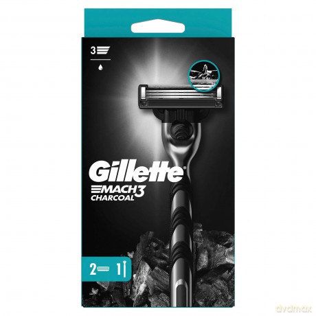 Mach3 Charcoal shaver + 2 heads