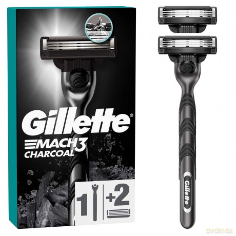 Mach3 Charcoal shaver + 2 heads
