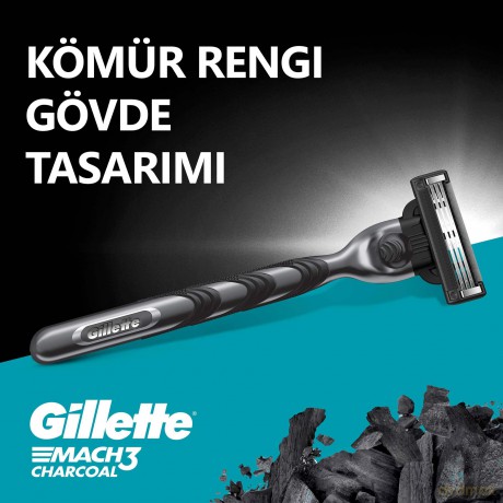 Mach3 Charcoal shaver + 2 heads
