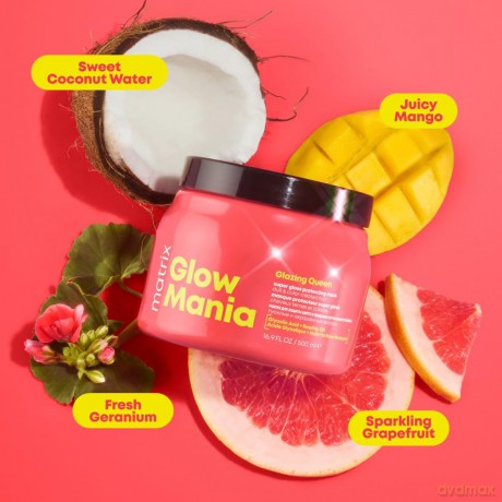 Mask for dyed hair Glow Mania Glazing Queen Super Gloss Protecting Mask 500 ml