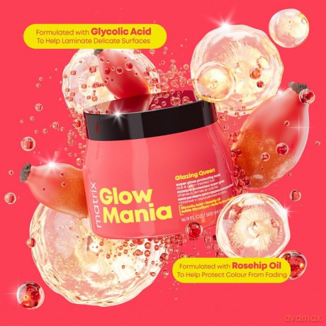 Mask for dyed hair Glow Mania Glazing Queen Super Gloss Protecting Mask 500 ml