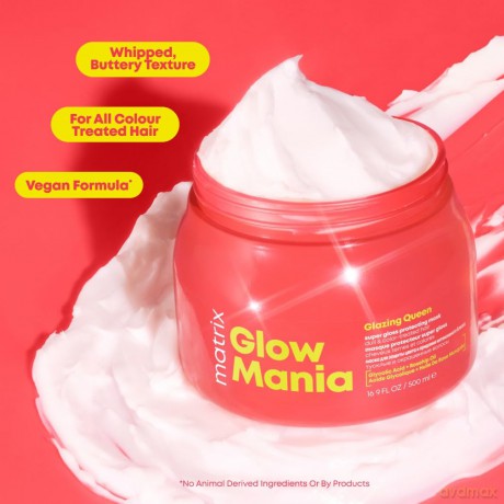 Mask for dyed hair Glow Mania Glazing Queen Super Gloss Protecting Mask 500 ml