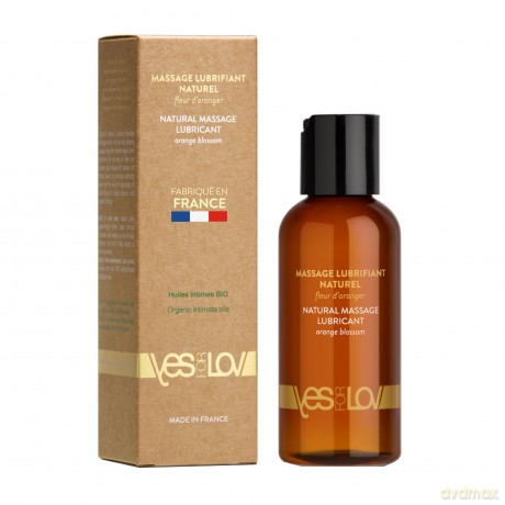 Massage and lubricating organic oil Orange Blossom Natural Massage Lubricant 100 ml