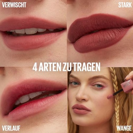 Matte Liquid Lipstick Super Stay Teddy Tint Liquid Lip Tint 5 ml - Shade: 45 Pinky Promise