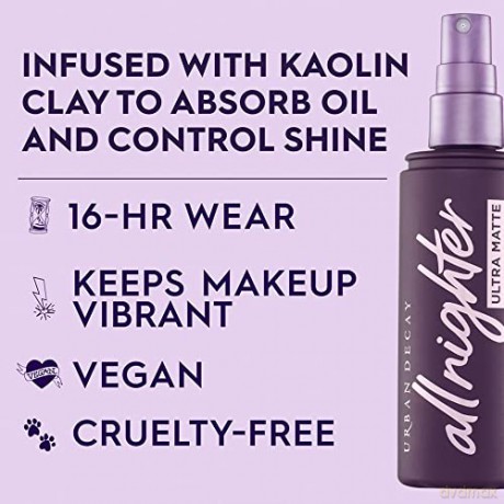 Matting fixation spray for makeup All Nighter Ultra Matte Long Lasting Makeup Setting Spray 118 ml
