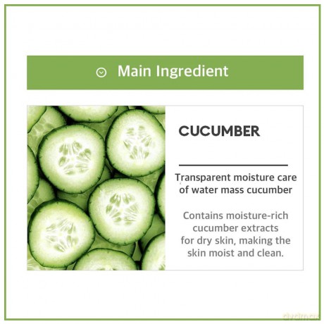 Moisturizing face mask with cucumber extract Cucumber Airy Fit Sheet Mask 19 g