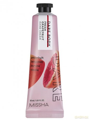 Moisturizing hand cream Dare Body Fresh Grapefruit Hand Cream 30 ml