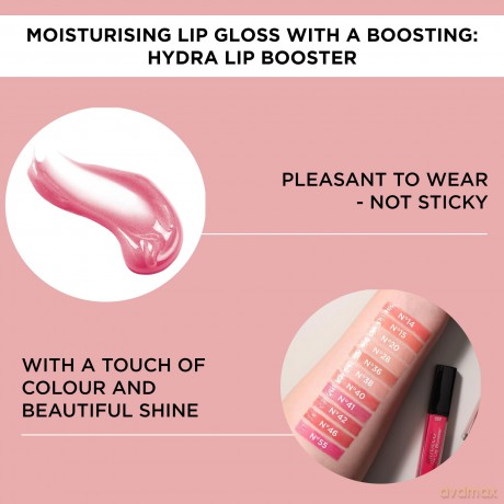 Moisturizing Lip Gloss Hydra Lip Booster 6 ml - Shade: 38 Translucent Rose