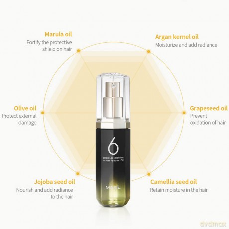 Moisturizing perfumed hair oil 6 Salon Lactobacillus Hair Perfume Oil 66 ml