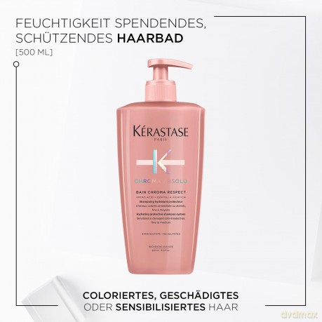 Moisturizing shampoo for colored hair Chroma Absolu Bain Chroma Respect Shampoo - Volume: 500 ml