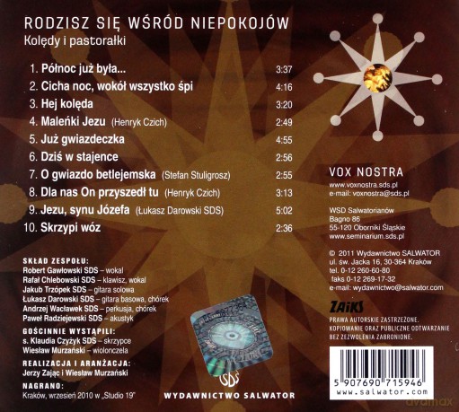 Rodzisz się wśród niepokojów - Kolędy i pastorałki [CD]