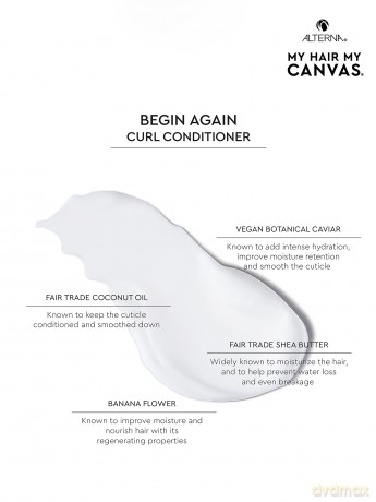 My Hair My Canvas Begin Again Curl Conditioner for Curly and Wavy Hair - Volume: 201 ml