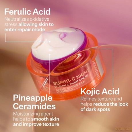 Night smoothing skin cream Multi-Action Super-C Night Vitamin C Night Cream 50 ml