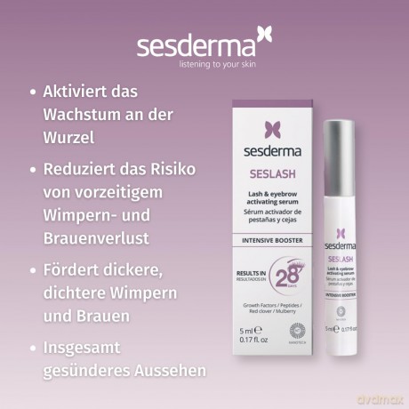 Nourishing serum for eyelashes and eyebrows Seslash Lash and Eyebrow Activating Serum 5 ml