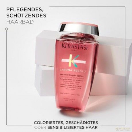 Nourishing shampoo for colored hair Chroma Absolu Bain Riche Chroma Respect Shampoo - Volume: 250 ml