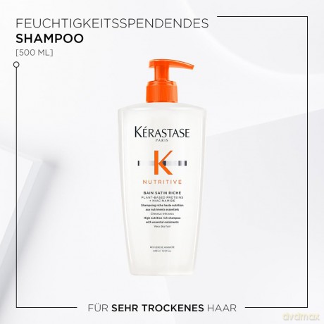 Nourishing Shampoo Nutri tive Bain Satin Riche High Nutri tion Rich Shampoo - Volume: 500 ml