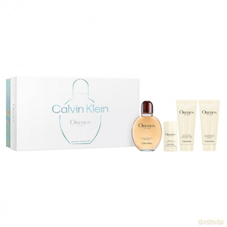 Obsession For Men - woda toaletowa 125 ml + tuh deodorant 75 ml + balz m po holen­ 100 ml + sprchov gel 100 ml