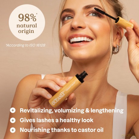 Oceanly 2in1 Mascara with Eyelash Nourishing Serum Mascara + Serum 7 g - Shade: Black