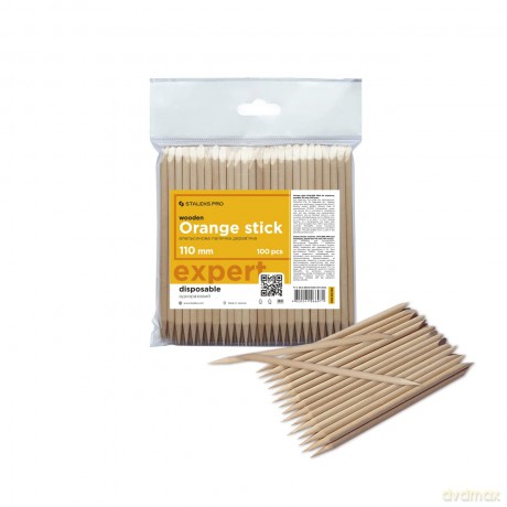 Orange Expert manicure sticks 110 mm Wooden Stick 100 pcs