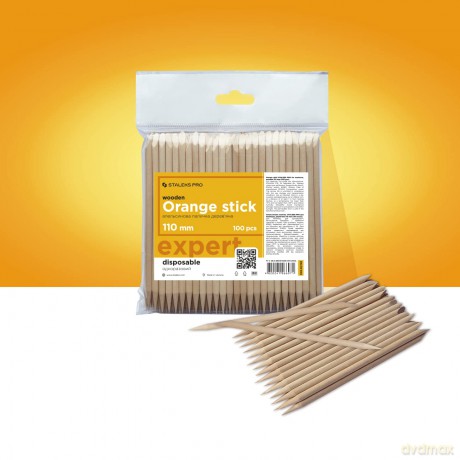 Orange Expert manicure sticks 110 mm Wooden Stick 100 pcs