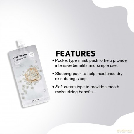 Pearl Pure Source Brightening Face Mask Pocket Pack 10 ml