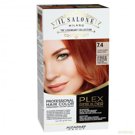 Permanent hair color Plex Rebuilder Permanent Color Cream - Shade: 7.4