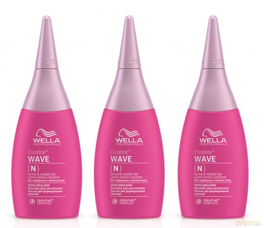 Permanent wave for natural and unruly hair Creatine+ Wave N Perm Emulsion 75 ml