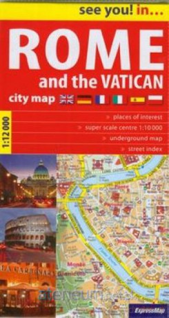 Rome and the Vatican city map [KSIĄŻKA]