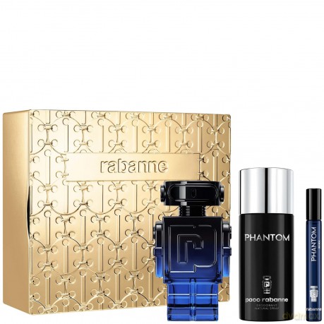 Phantom Intense - woda perfumowana 100 ml + deodorant ve spreji 150 ml + woda perfumowana 10 ml