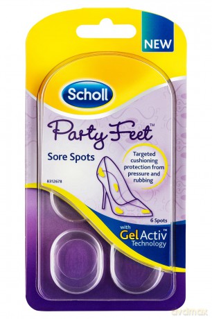 Pillows for Sensitive Feet on GelActiv 6 Pcs