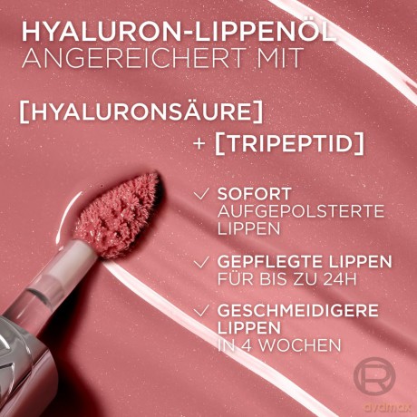 Plump Ambition Hydrating Lip Gloss Hyaluron Lip Oil 5 ml - Shade: 601 Worth It