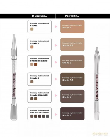 Precisely, My Brow Detailer Microfine Detailing Brow Pencil 0.02 g - Shade: 4 Warm Deep Brown
