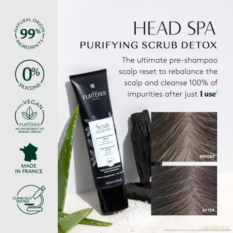 Pre-shampoo care for the scalp and hair roots Head Spa Purifying Detox Scrub 150 ml