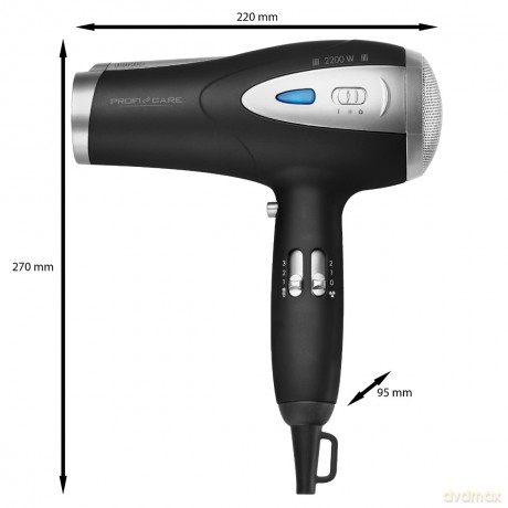 Professional hair dryer HTD 3113 Black
