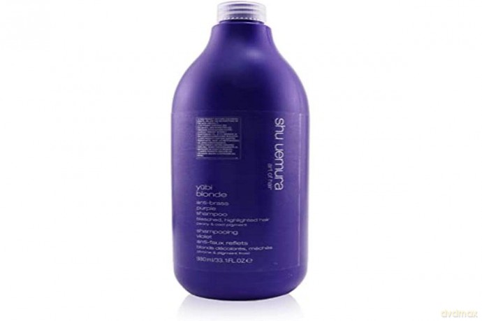 Purple shampoo neutralizing yellow tones Yubi Blonde Anti-Brass Purple Shampoo - Volume: 980 ml