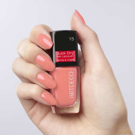 Quick Dry Nail Lacquer 10 ml - Shade: 15 Coral Charm