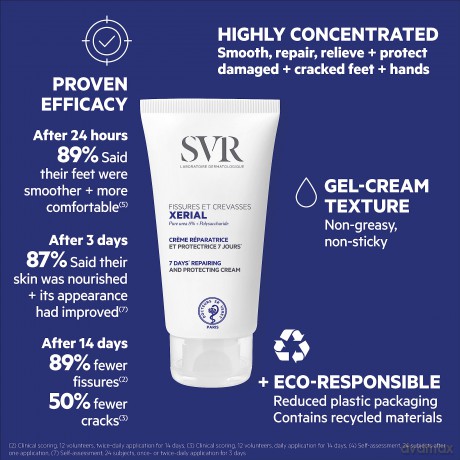 Regenerating cream for cracked heels and dry skin Xerial Protecting Moisturiser 50 ml