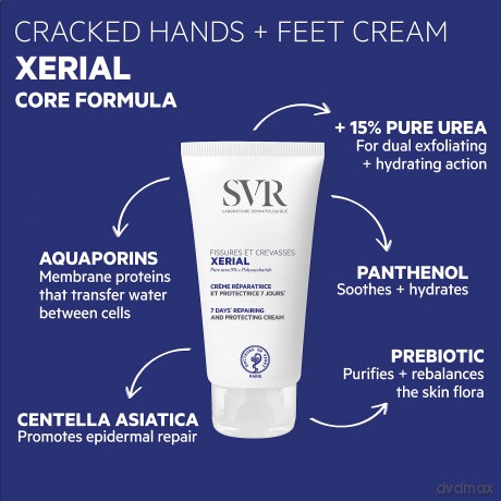 Regenerating cream for cracked heels and dry skin Xerial Protecting Moisturiser 50 ml
