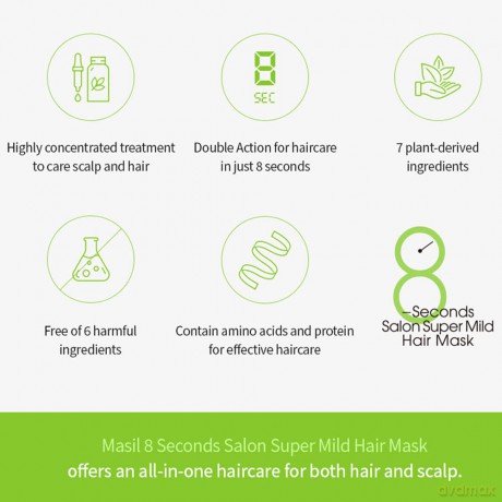 Regenerating mask for sensitive scalp 8 Seconds Salon Super Mild Hair Mask - Volume: 100 ml